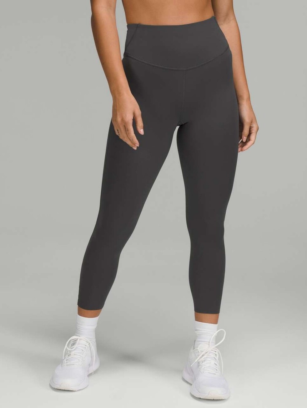 Lululemon Base Pace High-Rise Crop 23"Graphite Grey Size: 0